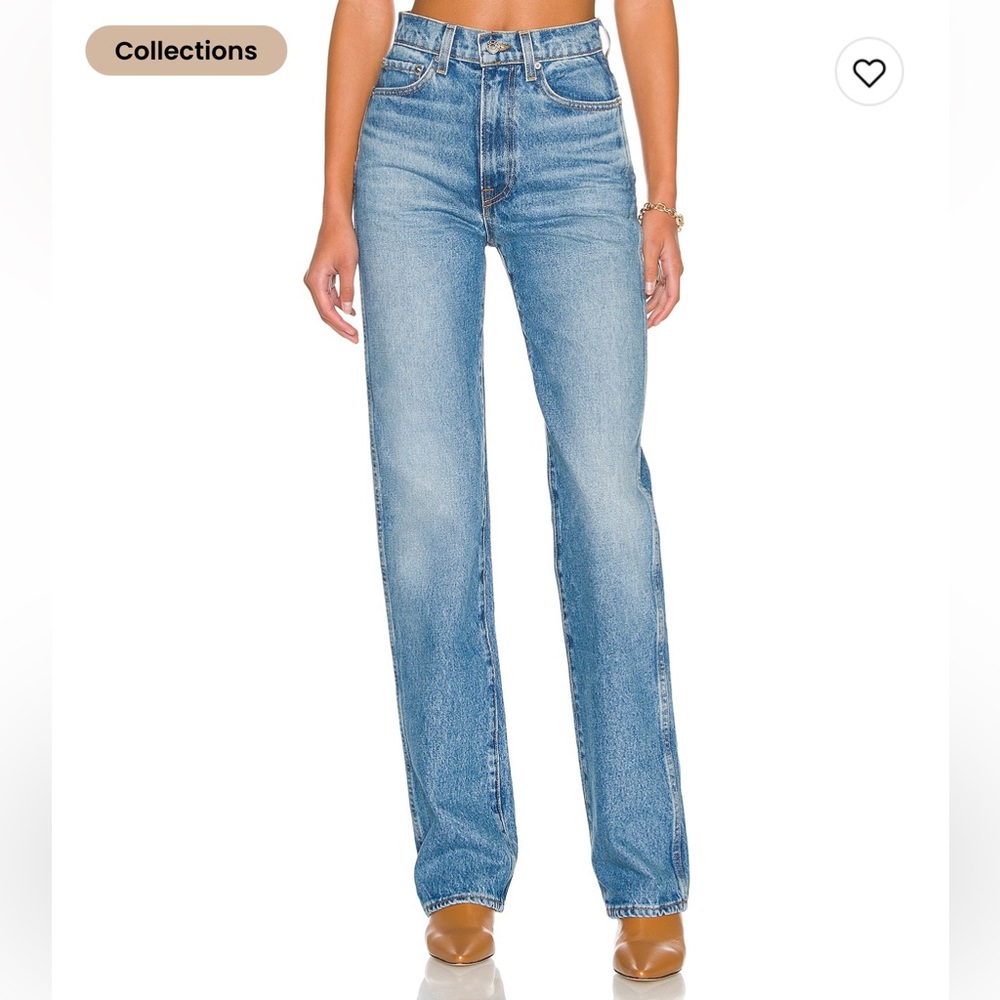 GRLFRND High Rise Blue Jeans - Picture 2 of 7